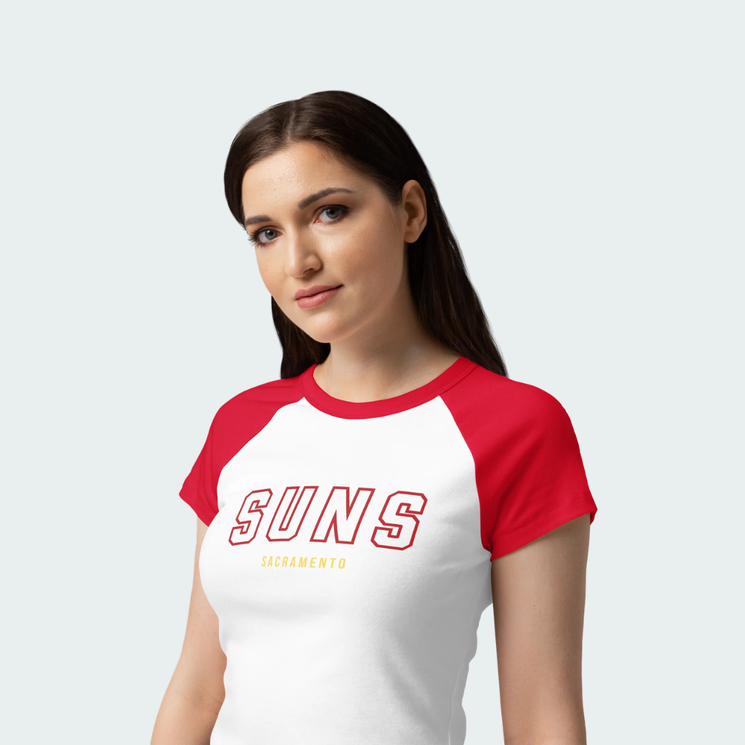 Women’s micro rib raglan baby tee